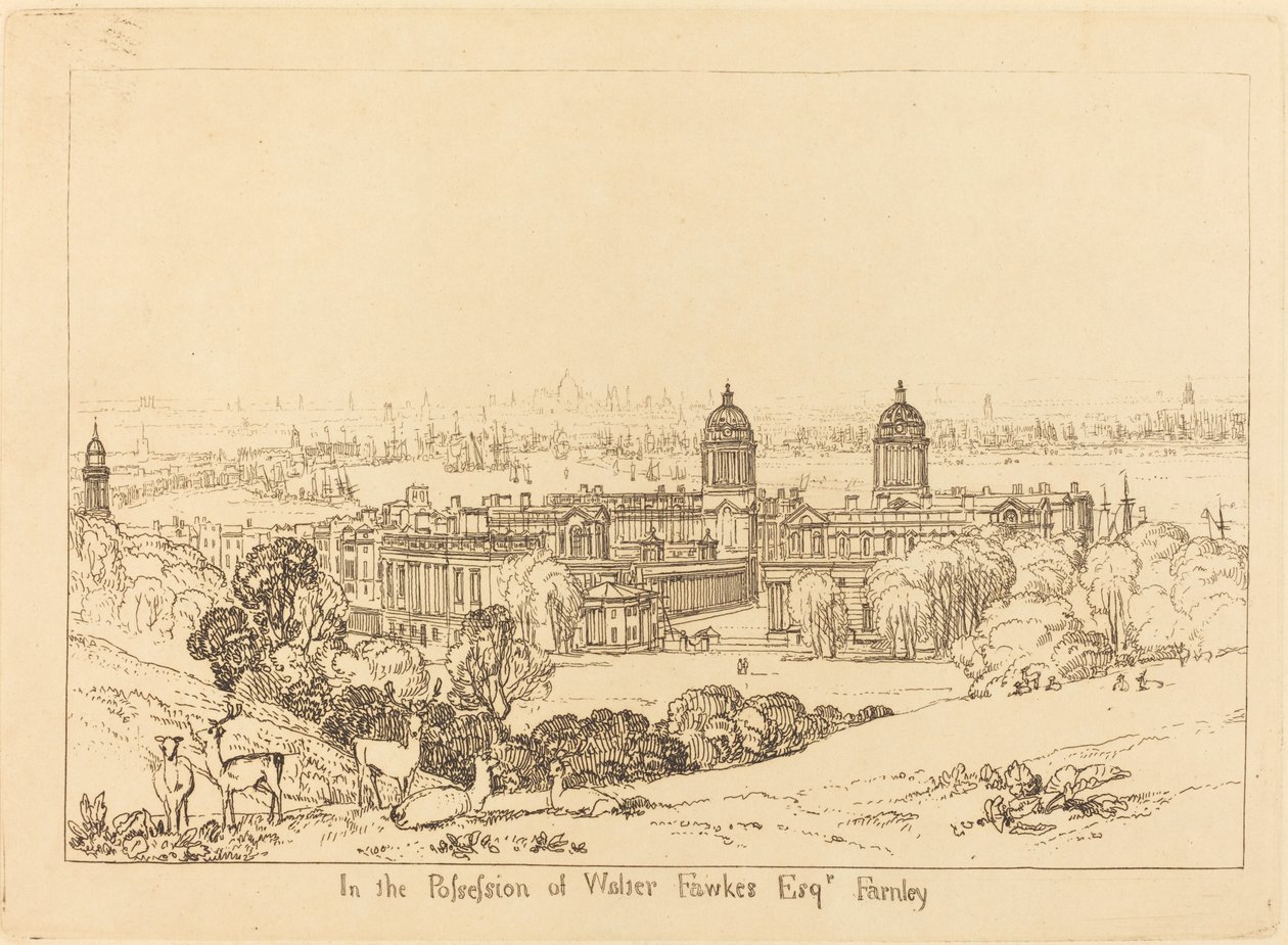 Londyn z Greenwich autorstwa Joseph Mallord William Turner