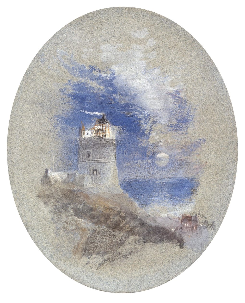 Latarnia morska Lowestoffe autorstwa Joseph Mallord William Turner