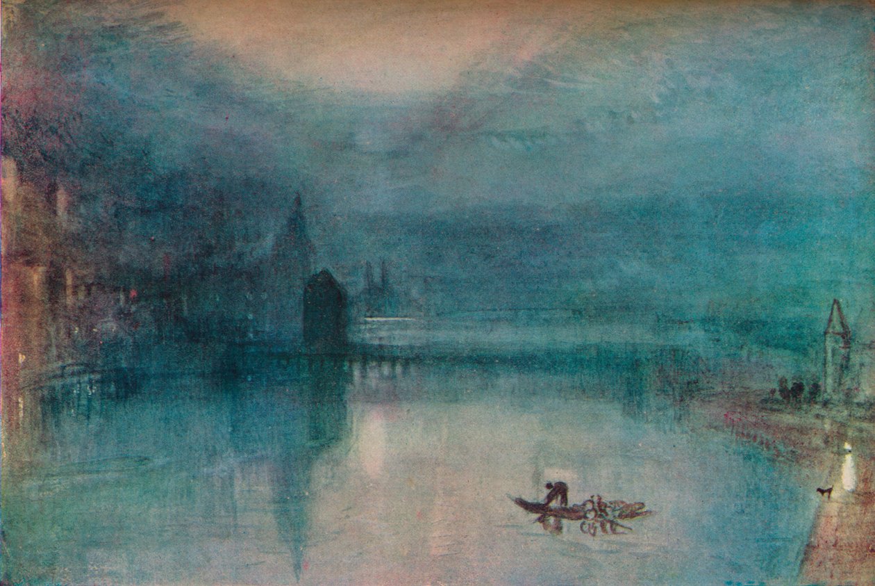 Lucerna - Wieczór, ok. 1842, 1946. autorstwa Joseph Mallord William Turner