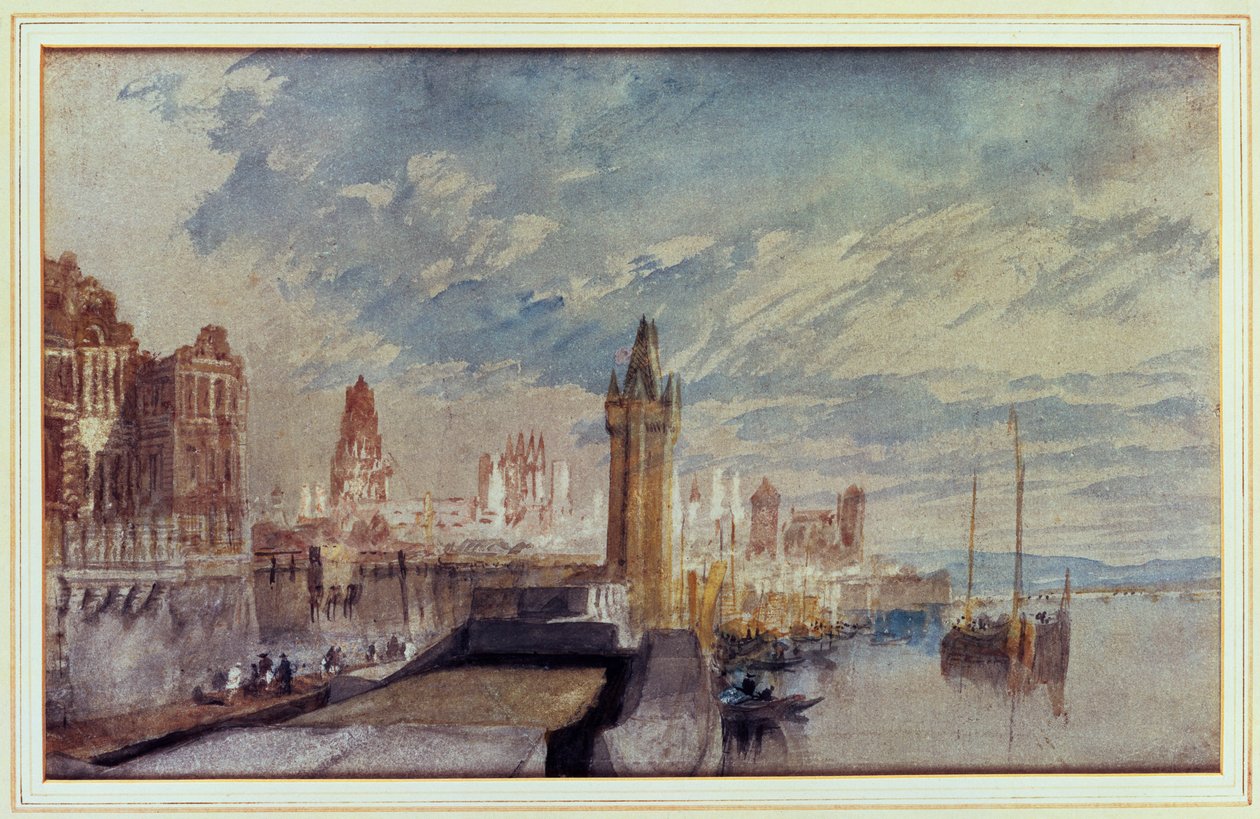 Moguncja nad Renem autorstwa Joseph Mallord William Turner