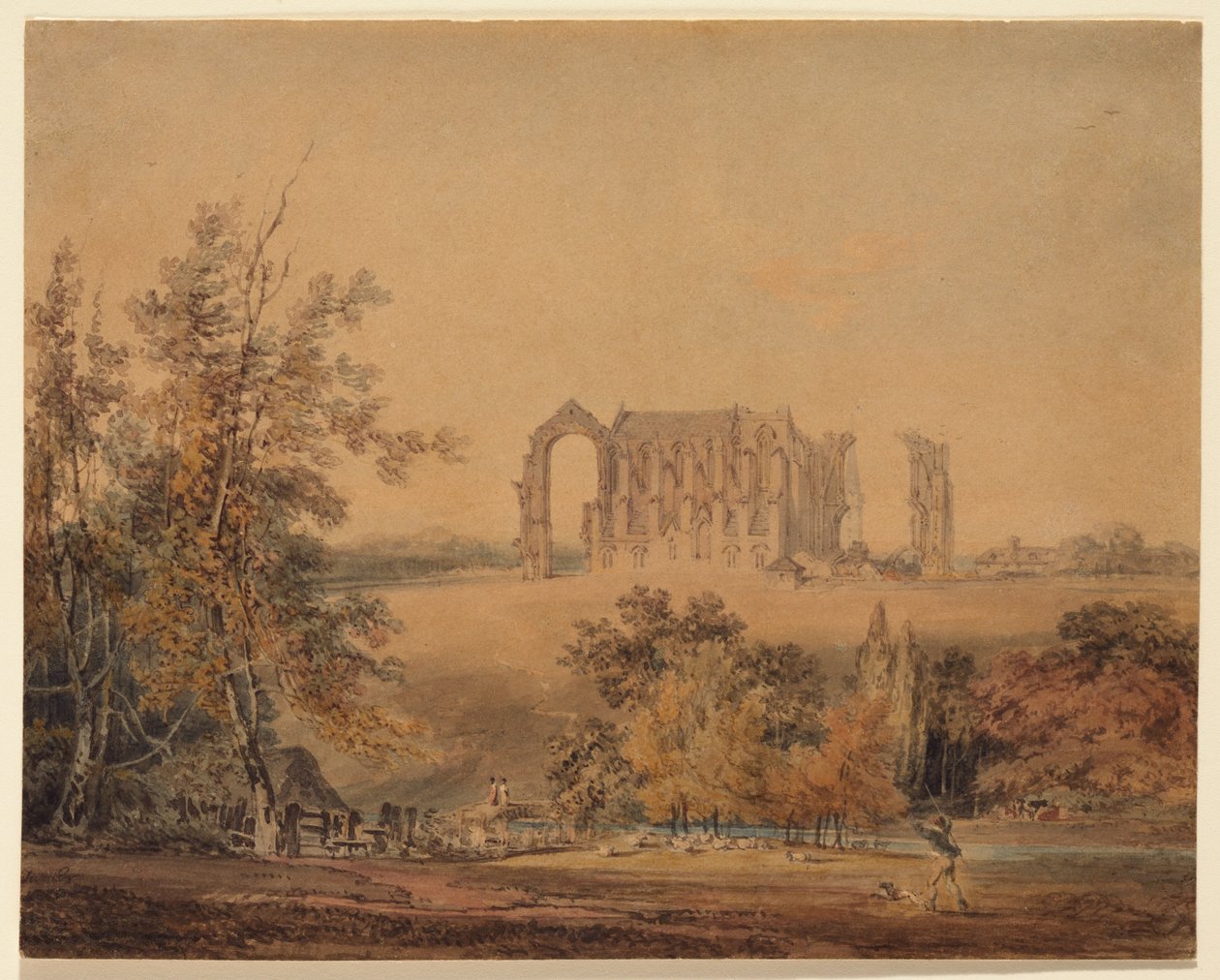 Opactwo Malmesbury od północy autorstwa Joseph Mallord William Turner