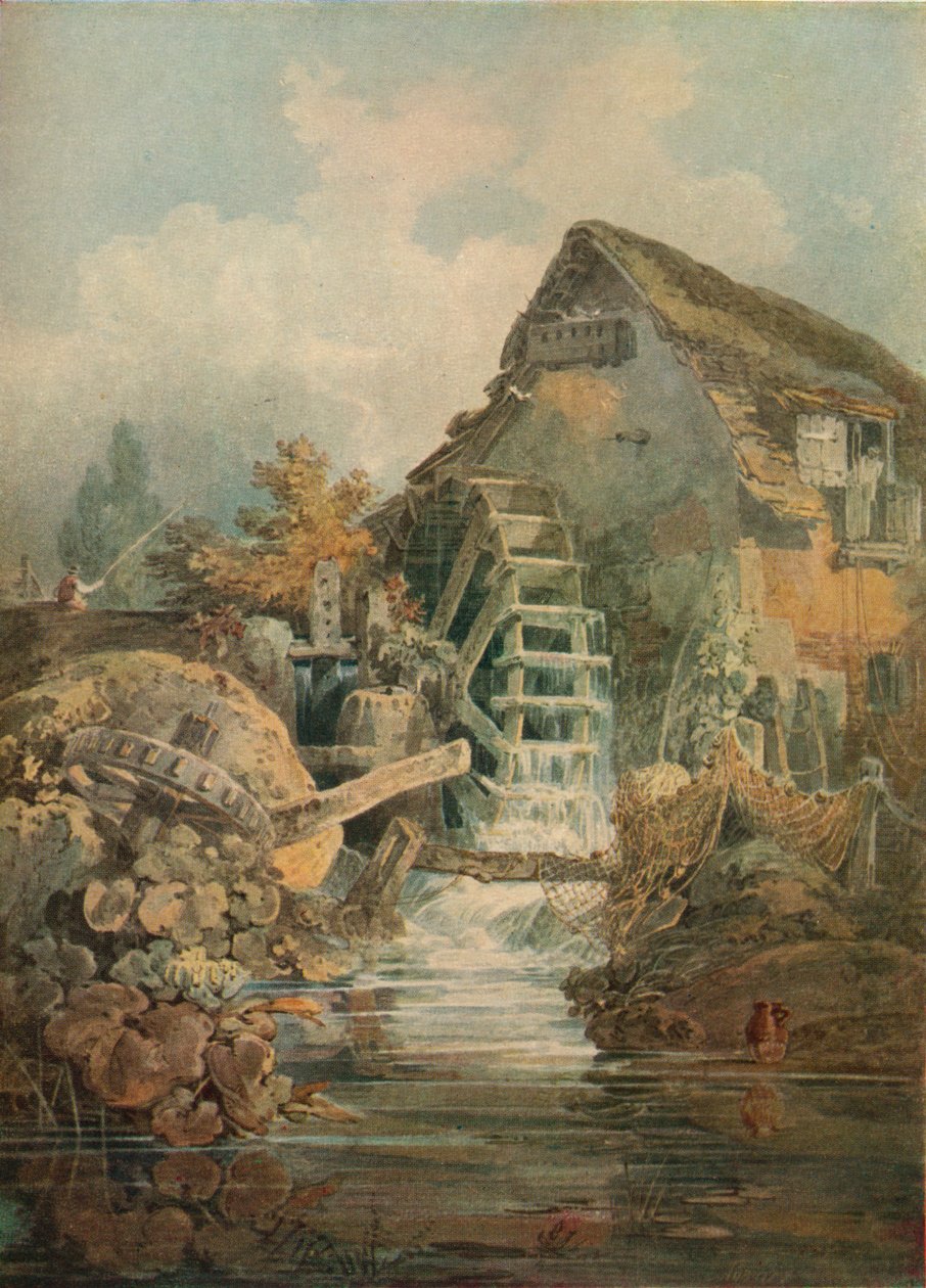 Marford Mill, Denbighshire, c1795 autorstwa Joseph Mallord William Turner