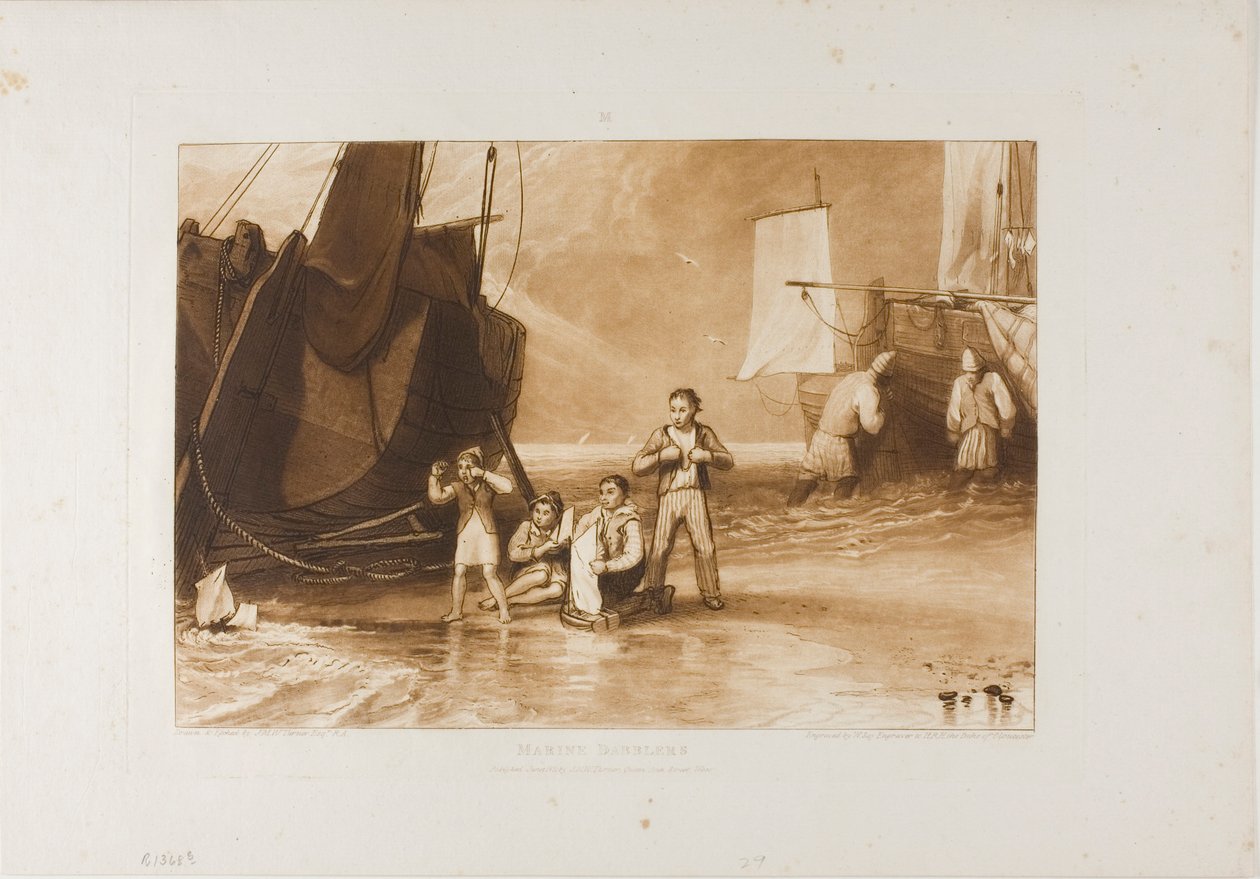 Marine Dabblers, płyta 29 z Liber Studiorum autorstwa Joseph Mallord William Turner
