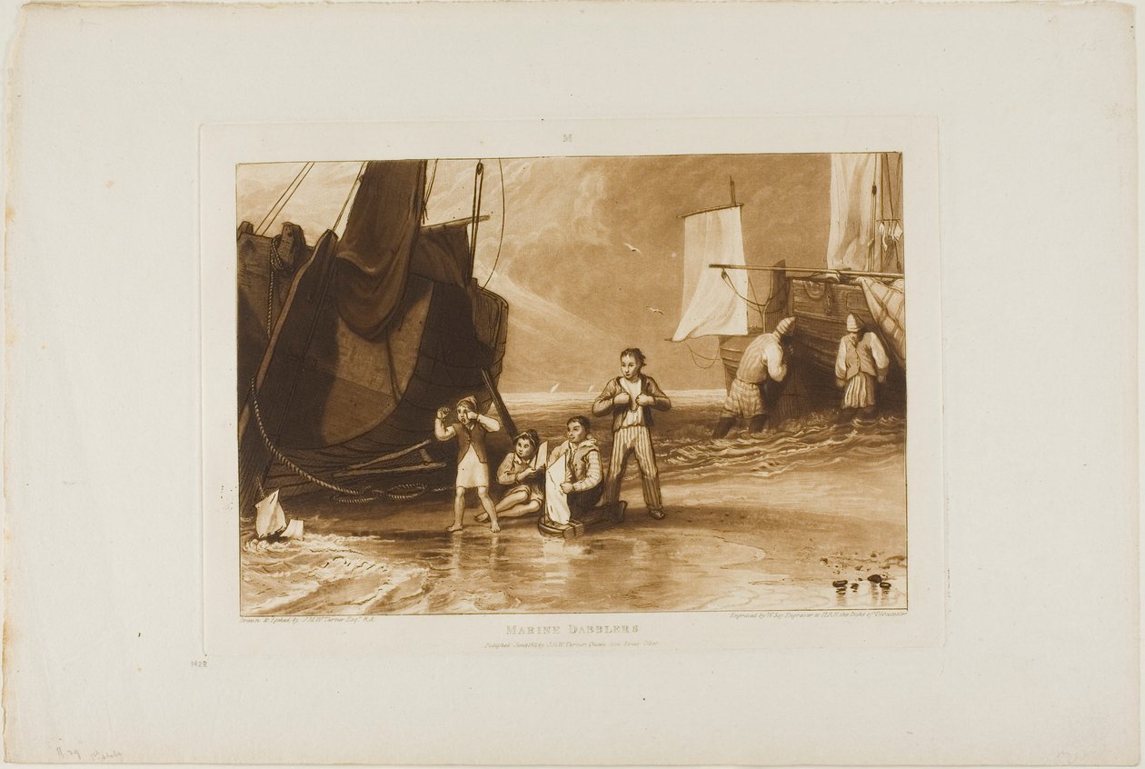 Marine Dabblers, płyta 29 z Liber Studiorum autorstwa Joseph Mallord William Turner