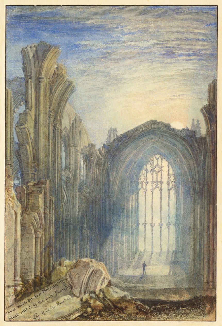 Opactwo Melrose autorstwa Joseph Mallord William Turner
