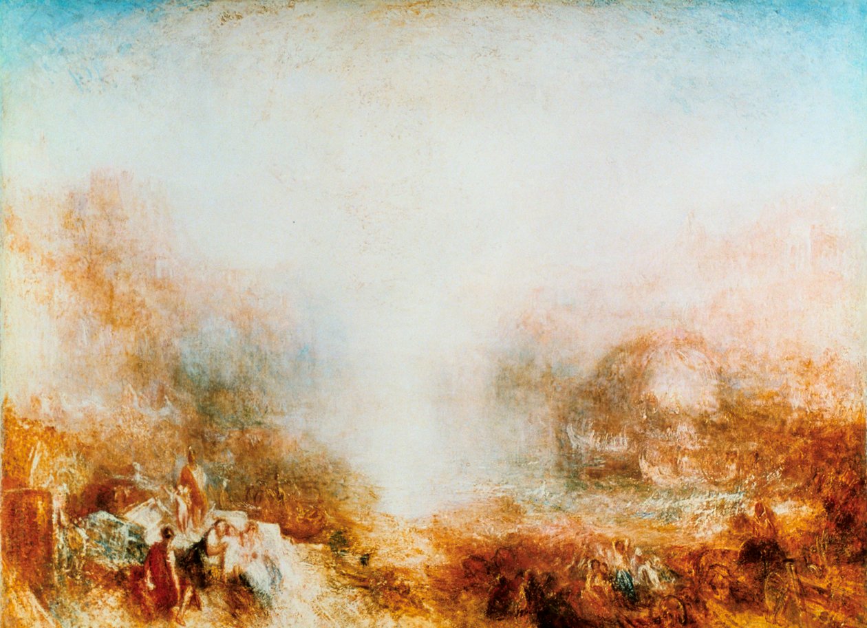 Merkury wysłany do napomnienia Eneasza, 1850 autorstwa Joseph Mallord William Turner