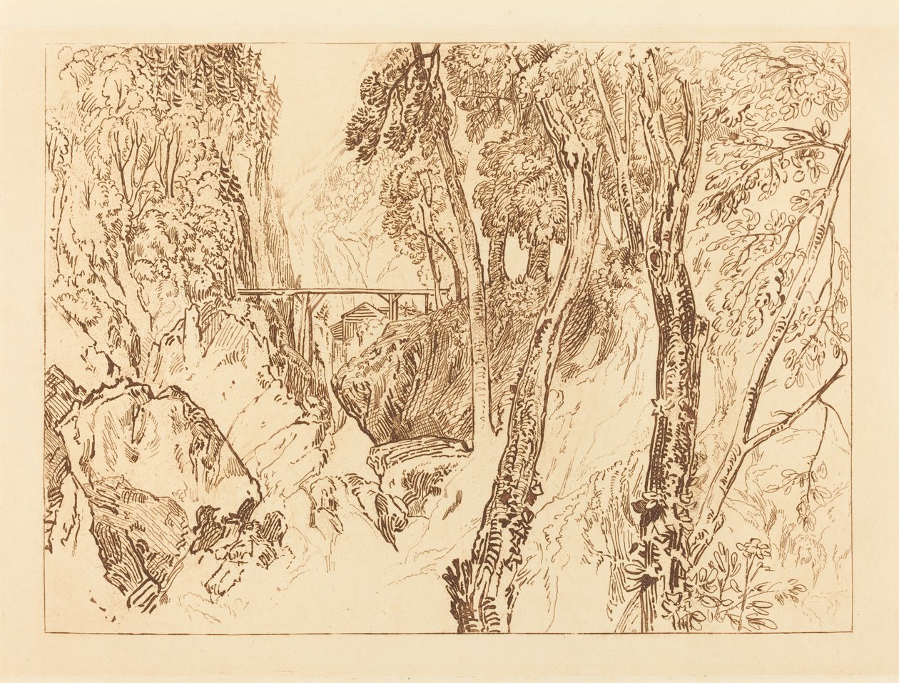 Młyn w pobliżu Grand Chartreuse autorstwa Joseph Mallord William Turner