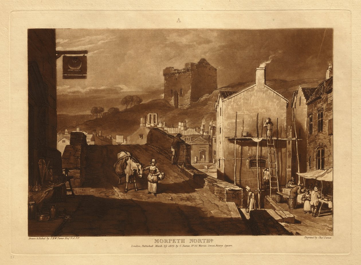 Morpeth autorstwa Joseph Mallord William Turner