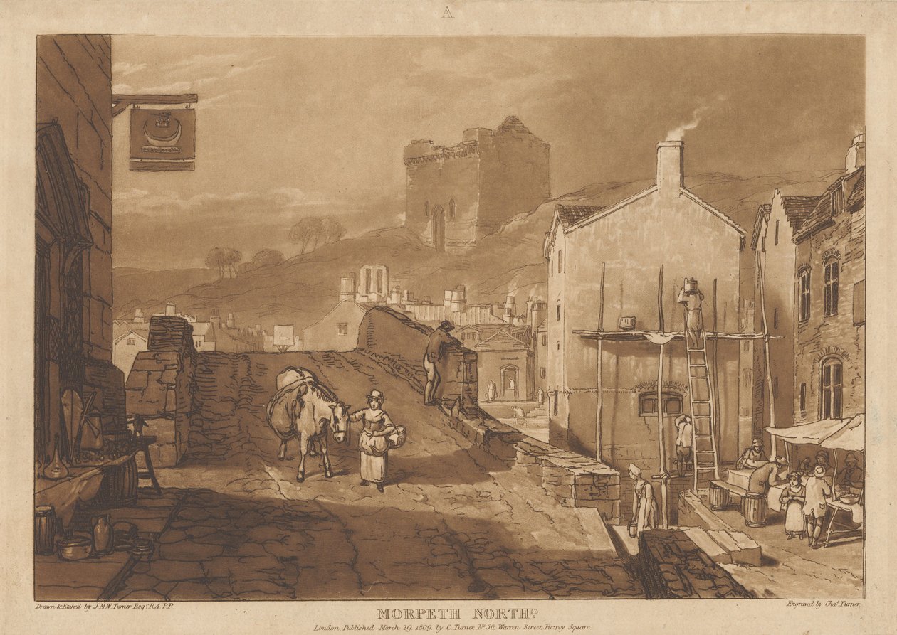 Morpeth, Northumberland autorstwa Joseph Mallord William Turner