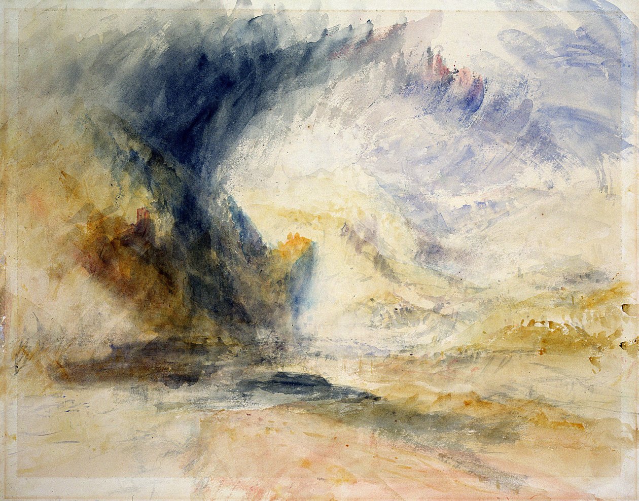 Góra Świętego Gotarda (akwarela na papierze) autorstwa Joseph Mallord William Turner