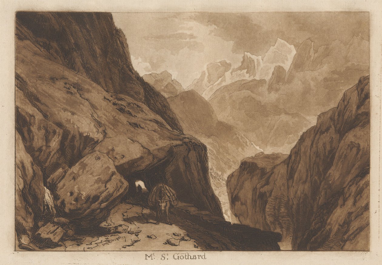 Góra św. Gotarda autorstwa Joseph Mallord William Turner