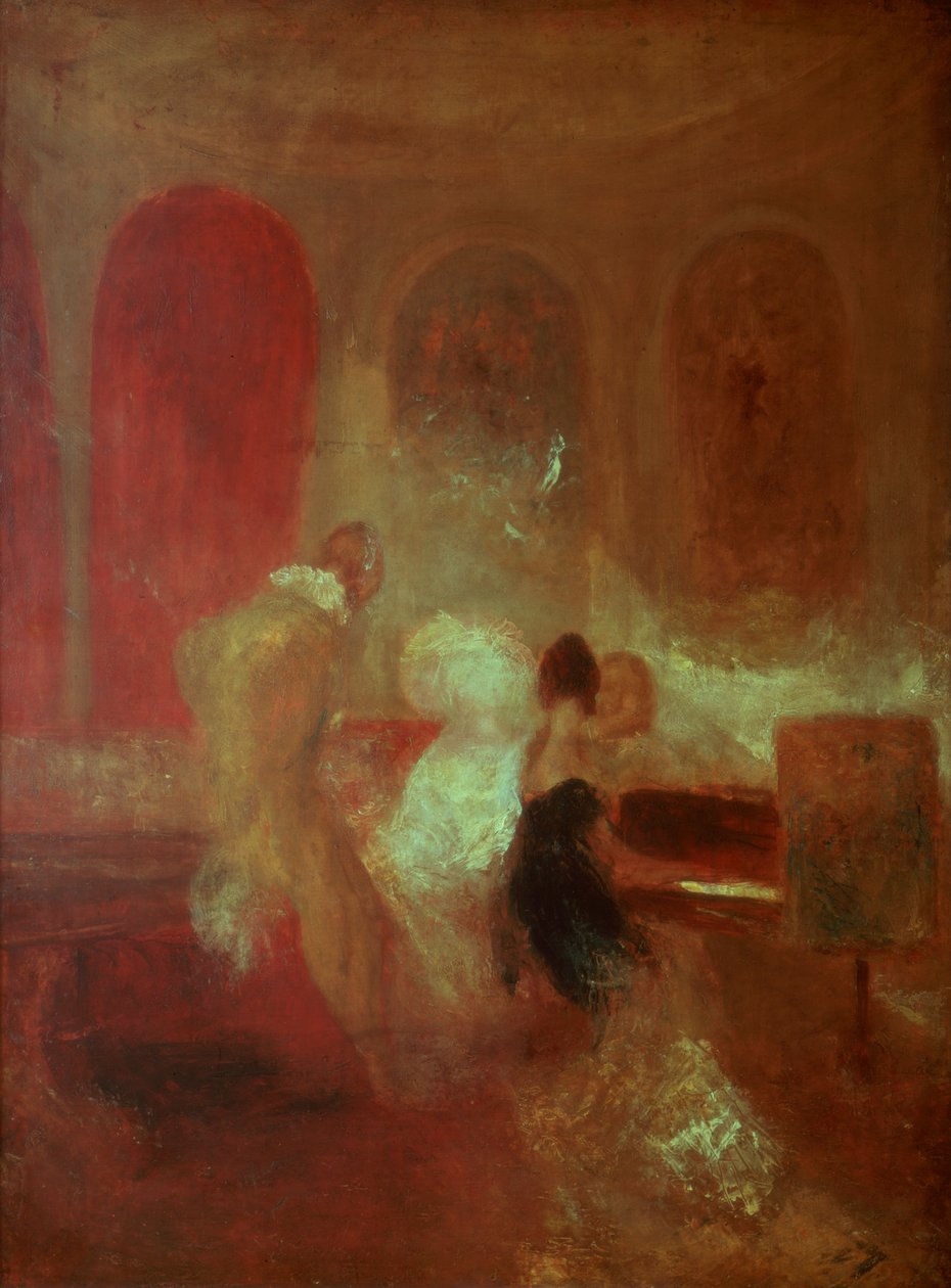 Music Party, Zamek East Cowes, Isle of Wight, 1835 autorstwa Joseph Mallord William Turner