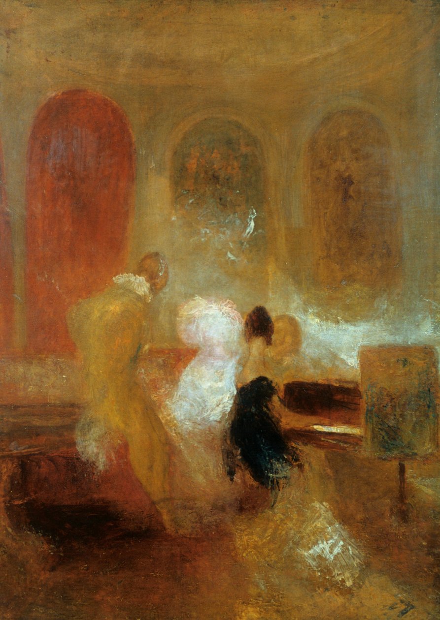 Music Party, Zamek East Cowes, ok. 1835 r. autorstwa Joseph Mallord William Turner