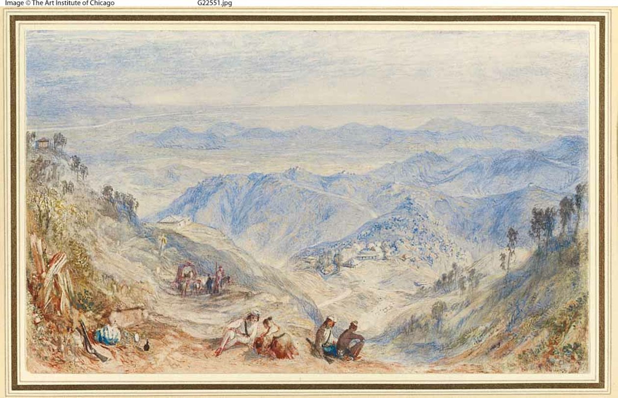 Mussooree i Dhoon z Landour autorstwa Joseph Mallord William Turner
