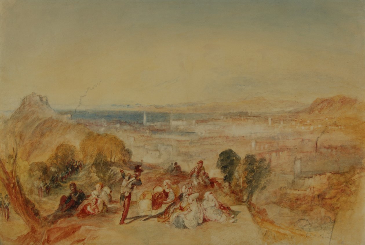 Neapol, ok. 1850-51 (ołówek i akwarela na papierze) autorstwa Joseph Mallord William Turner