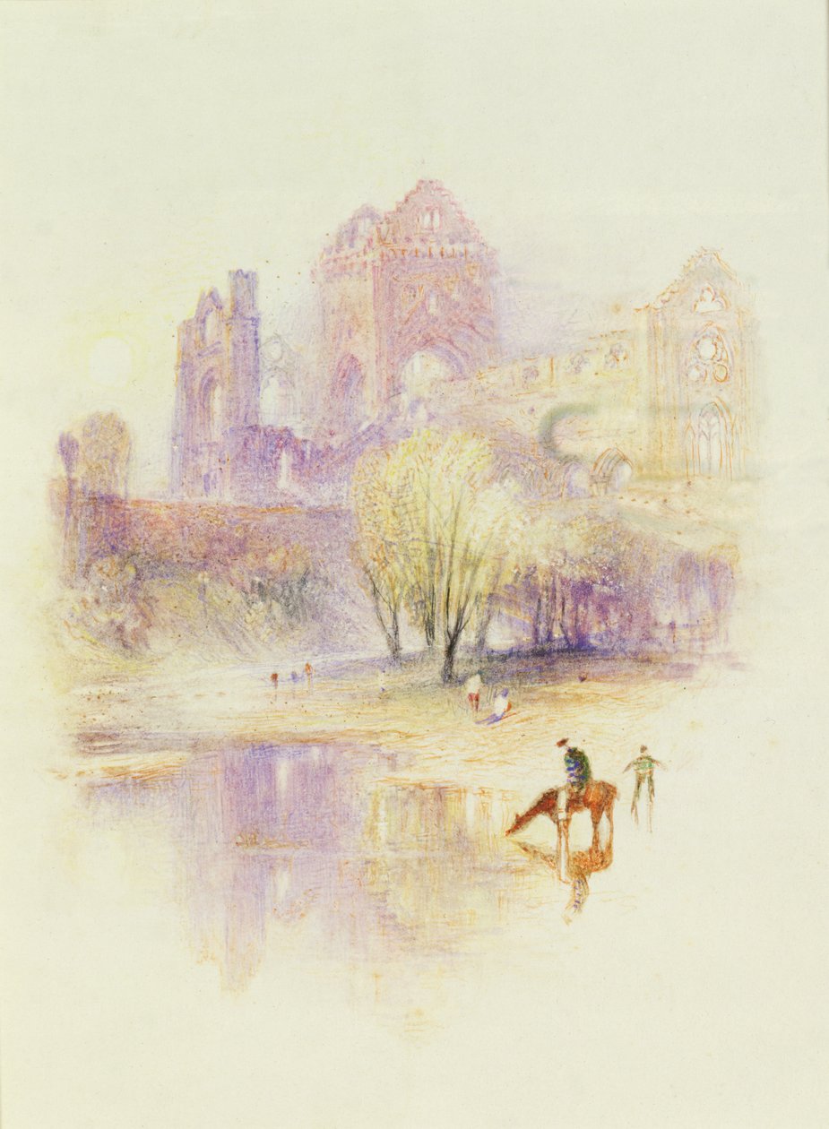 Nowe opactwo, niedaleko Dumfries (pastel na papierze) autorstwa Joseph Mallord William Turner