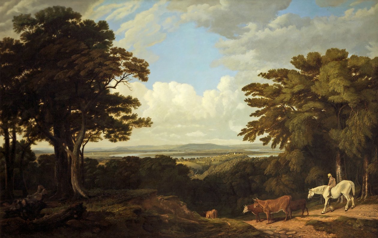 Newnham-on-Severn, Gloucestershire, z Dean Hill autorstwa Joseph Mallord William Turner