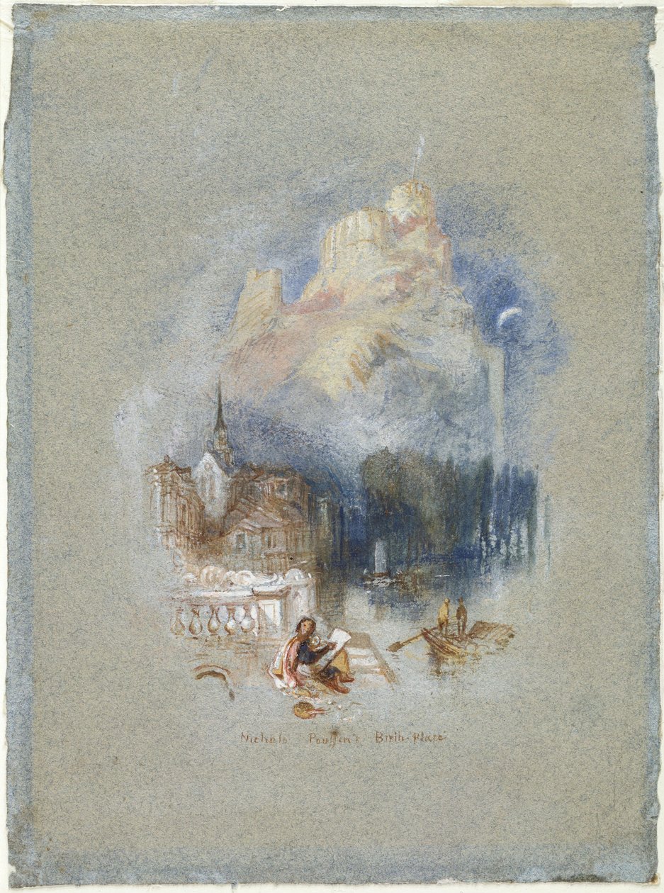 Miejsce urodzenia Nicolasa Poussina autorstwa Joseph Mallord William Turner