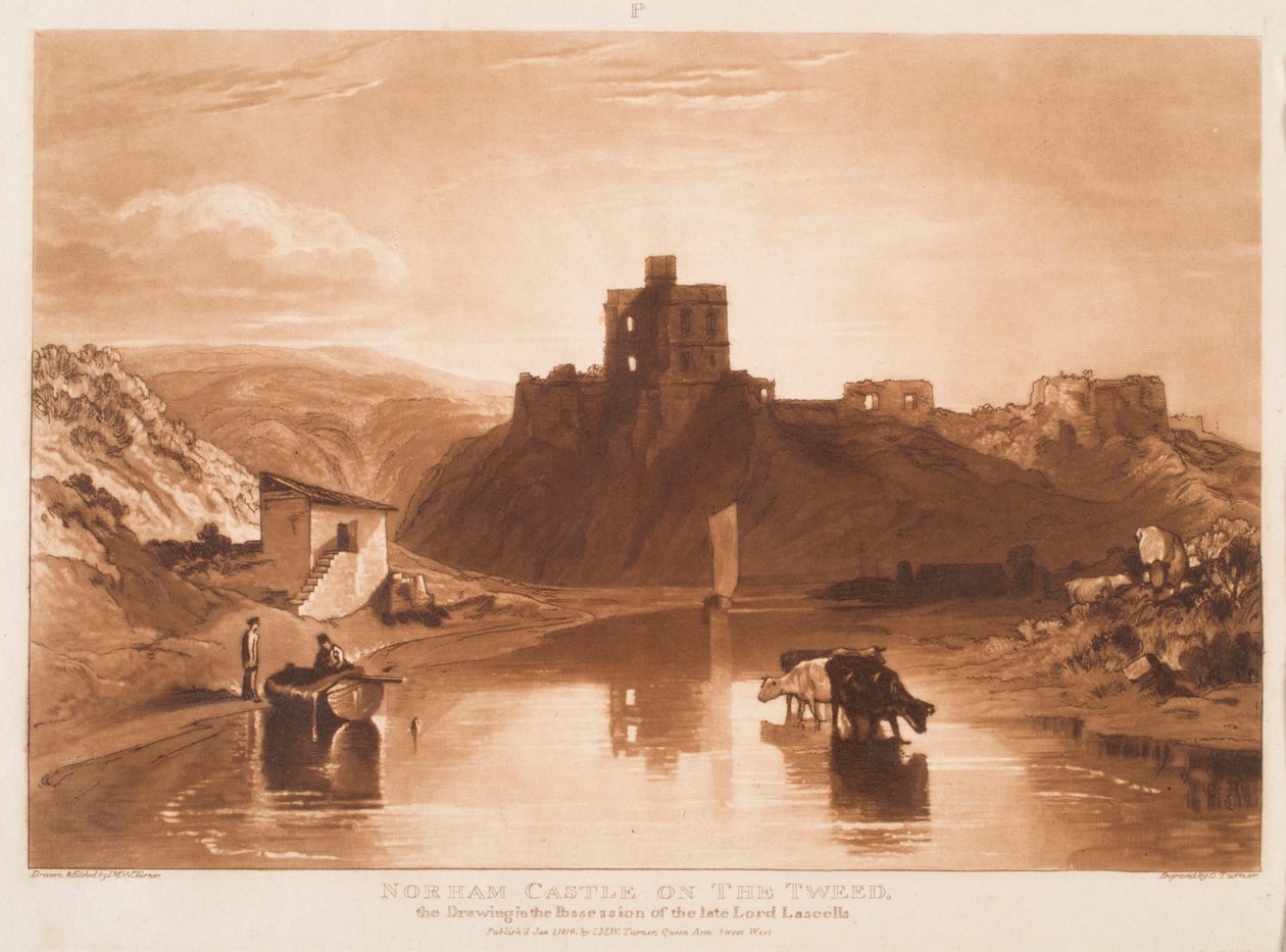 Zamek Norham autorstwa Joseph Mallord William Turner