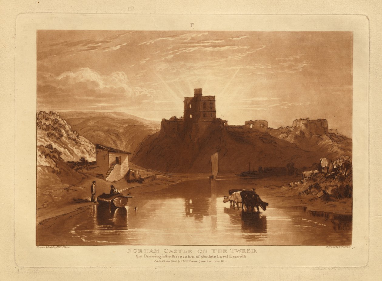 Zamek Norham autorstwa Joseph Mallord William Turner