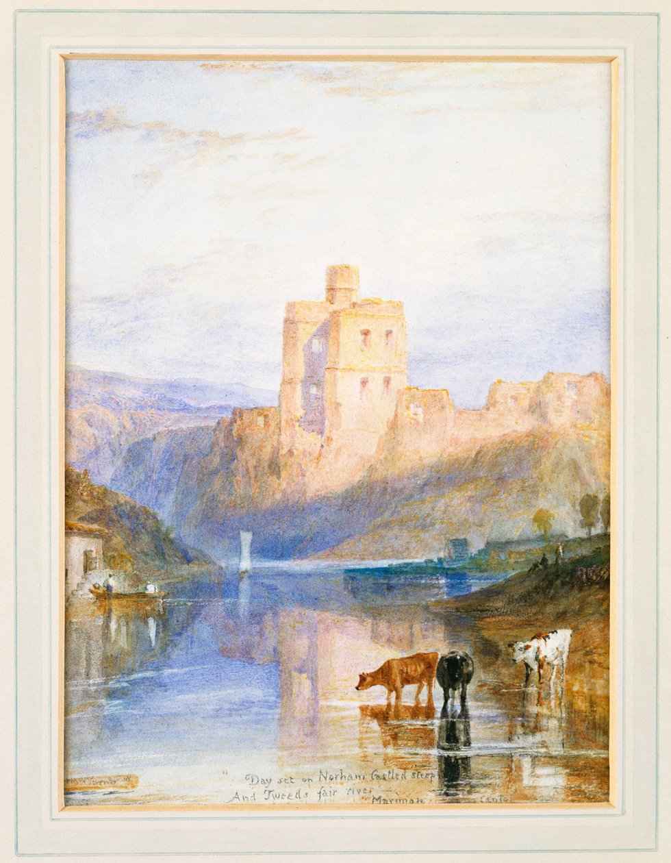Zamek Norham: ilustracja do Marmiona autorstwa Sir Waltera Scotta, 1818 r. autorstwa Joseph Mallord William Turner