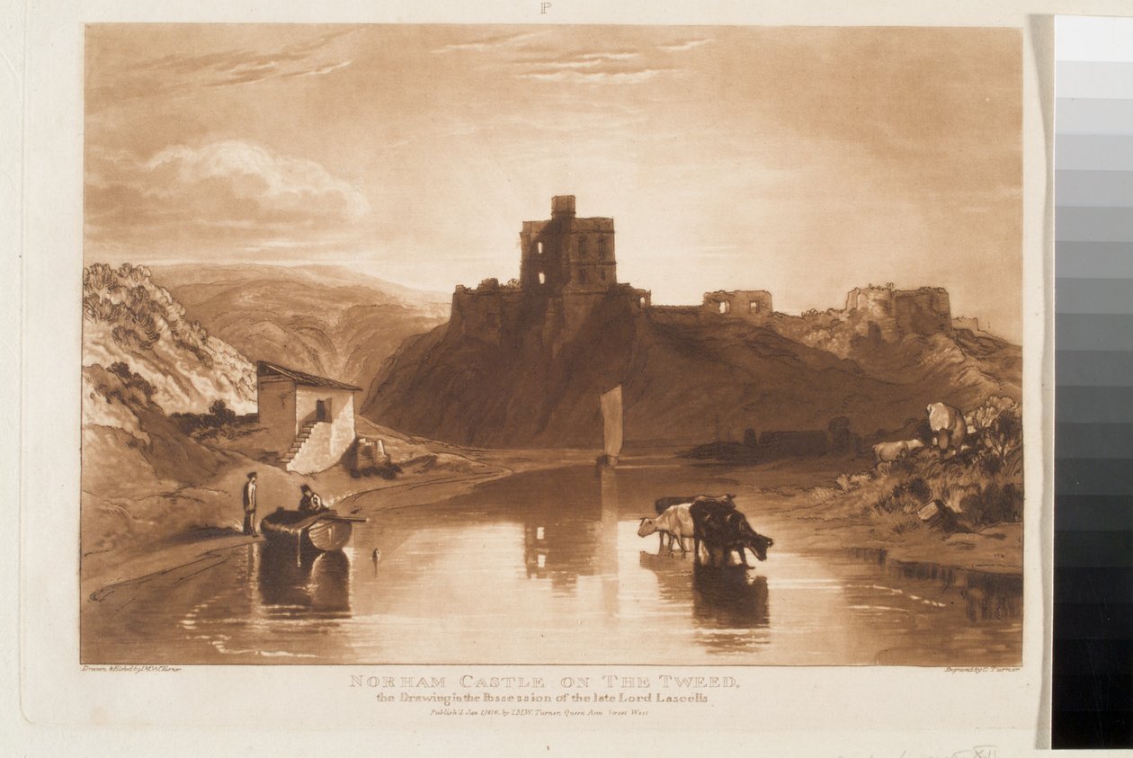 Zamek Norham, 1 stycznia autorstwa Joseph Mallord William Turner
