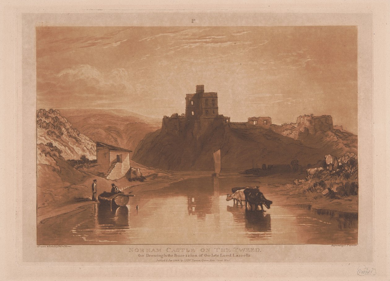 Zamek Norham nad Tweed autorstwa Joseph Mallord William Turner