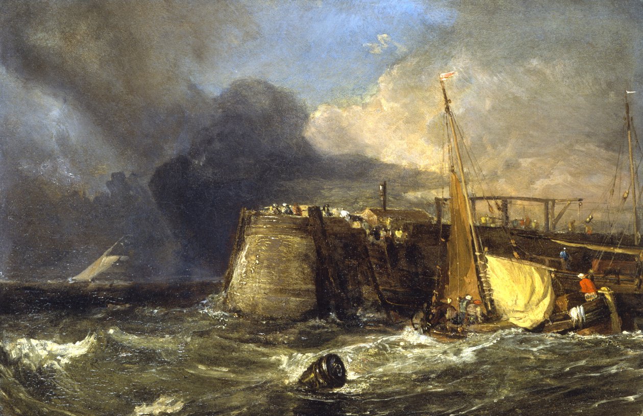 Stare molo Margate (panel) autorstwa Joseph Mallord William Turner