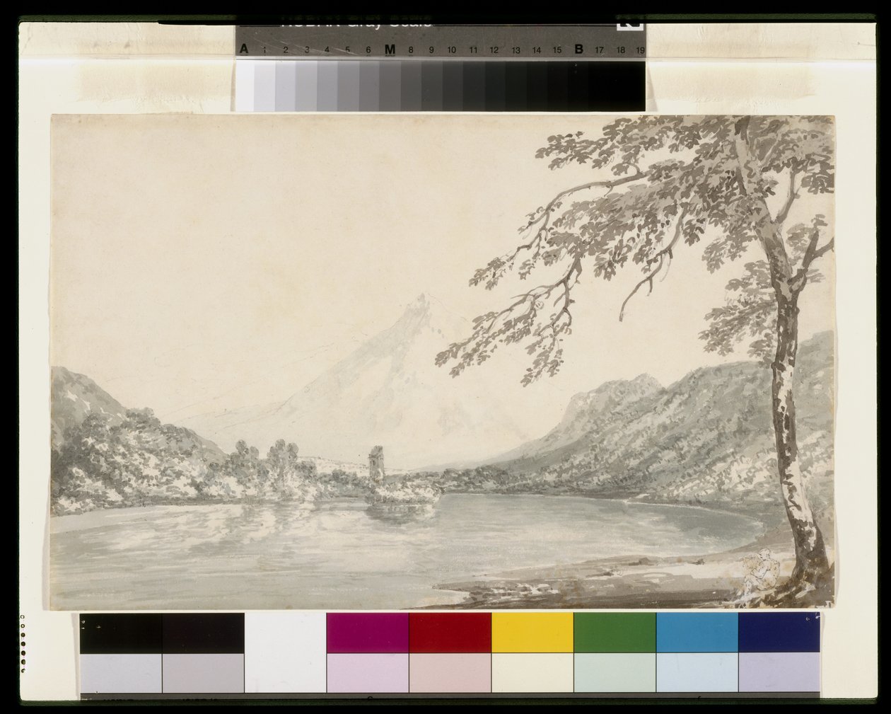 Na Aar między Unterseen i jeziorem Brienz autorstwa Joseph Mallord William Turner