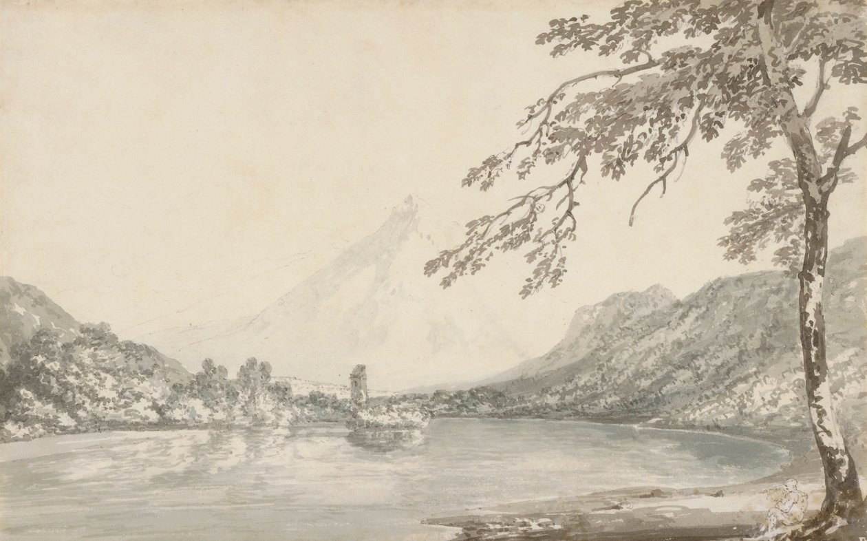 Nad rzeką Aar, między Unterseen a jeziorem Brienz autorstwa Joseph Mallord William Turner