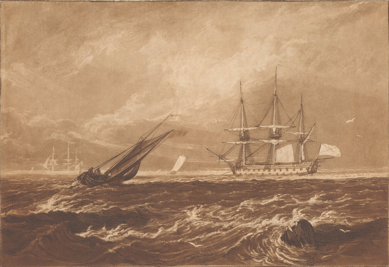 Oryginalny szkic obrazu dla W. Leader, Esq. autorstwa Joseph Mallord William Turner