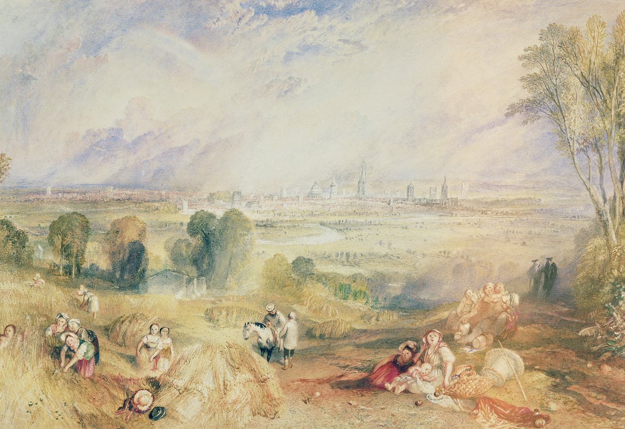 Oxford z North Hinksey (akwarela na papierze) autorstwa Joseph Mallord William Turner