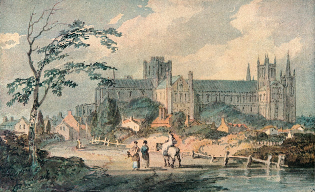 Katedra Peterborough od północy, 1909 autorstwa Joseph Mallord William Turner