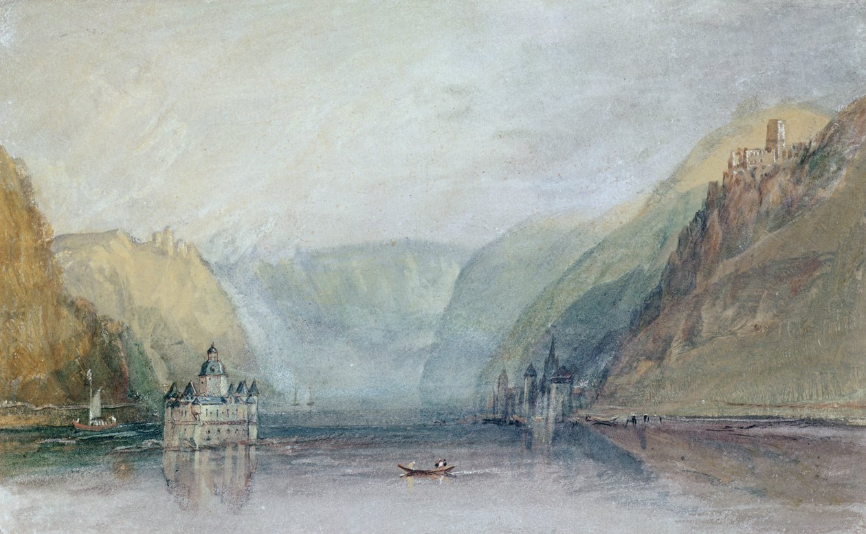 Pfalz (akwarela na papierze) autorstwa Joseph Mallord William Turner