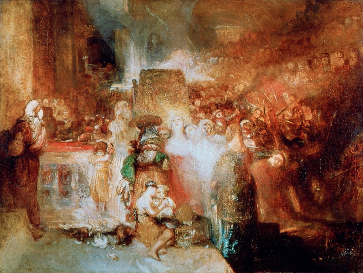 Piłat myjący ręce, 1830 autorstwa Joseph Mallord William Turner