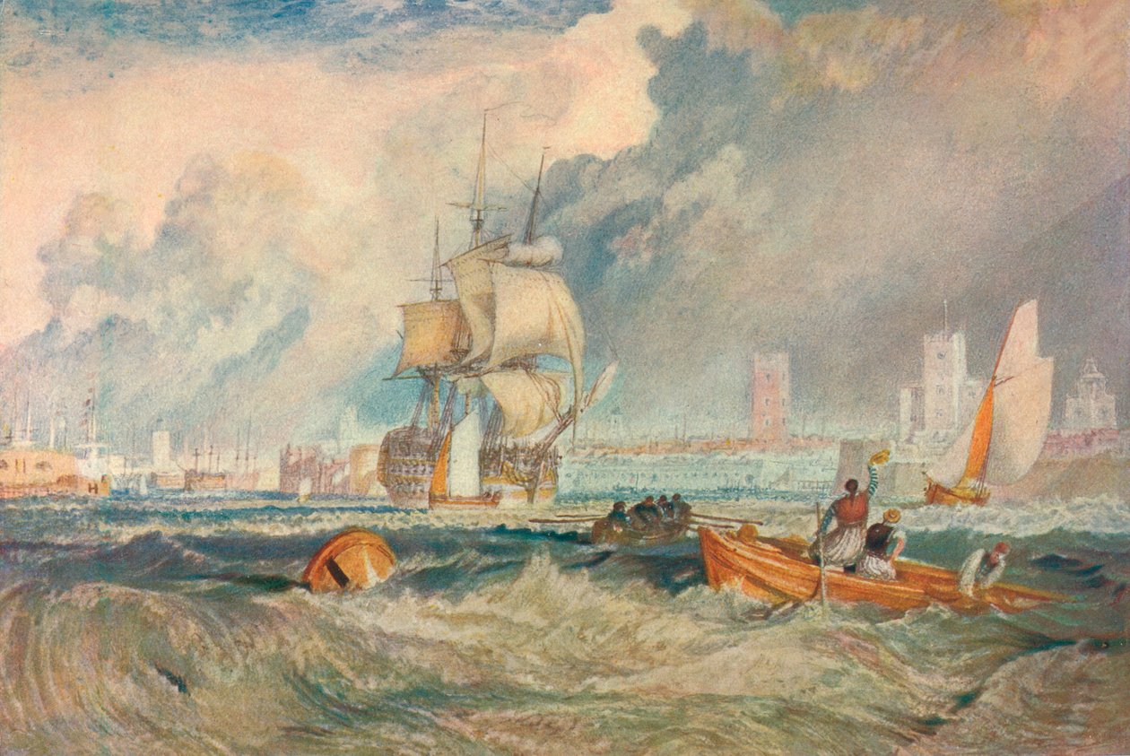 Portsmouth, c1824-5, 1905 autorstwa Joseph Mallord William Turner
