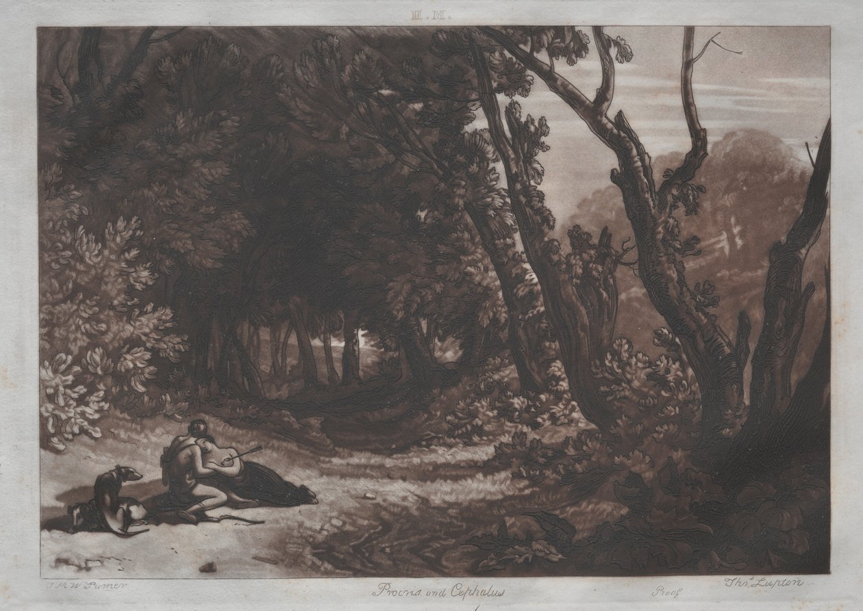 Prokrys i Cefalus. autorstwa Joseph Mallord William Turner