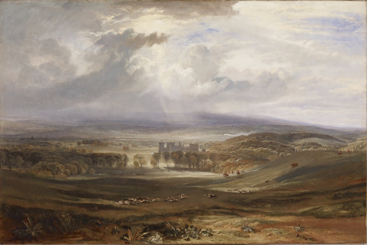 Zamek Raby, siedziba hrabiego Darlington autorstwa Joseph Mallord William Turner