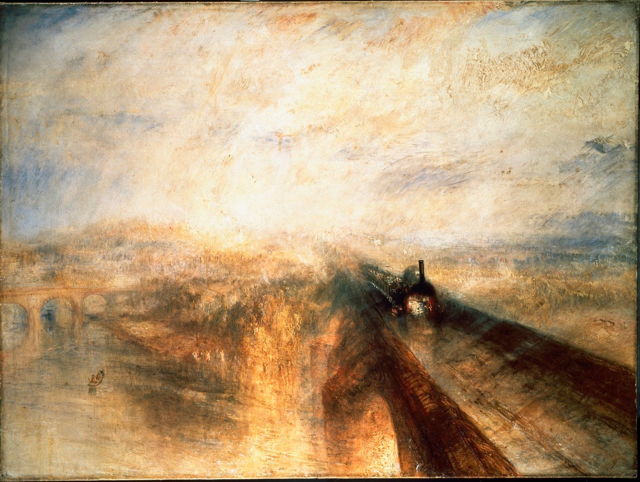 Deszcz, para, prędkość, The Great Western Railway autorstwa Joseph Mallord William Turner