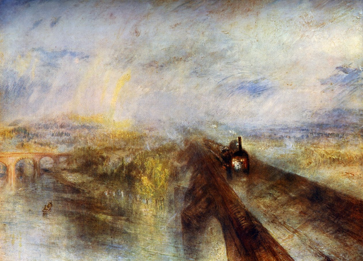 Deszcz, para i prędkość - Great Western Railway, c1844, 1912. autorstwa Joseph Mallord William Turner