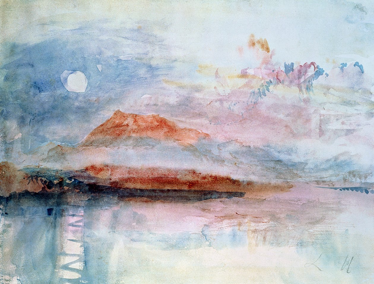 Righi, po 1830 (wc na papierze) autorstwa Joseph Mallord William Turner