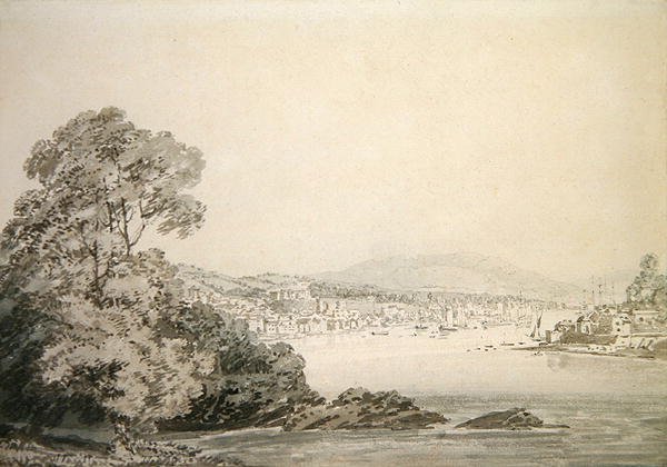 Scena nad rzeką (pióro, tusz i wash na papierze) autorstwa Joseph Mallord William Turner