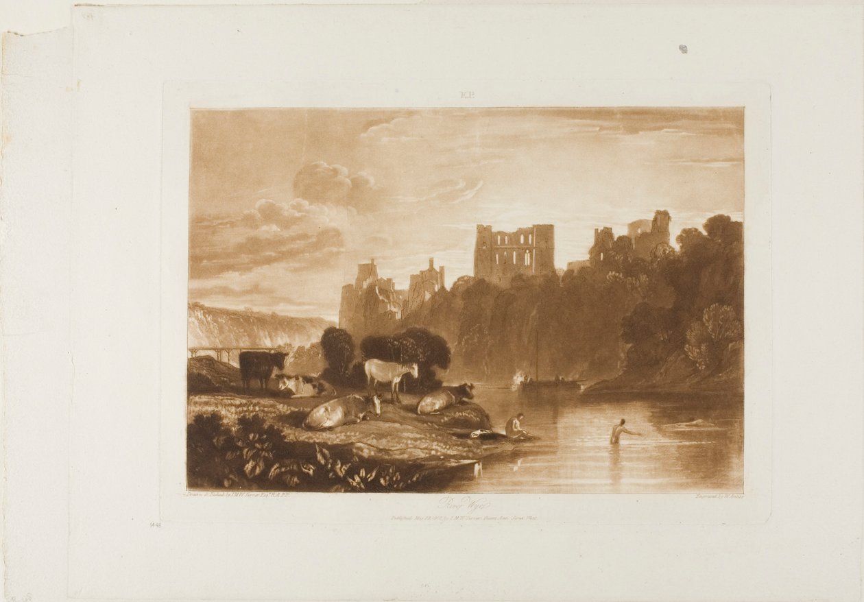 Rzeka Wye, tablica 48 z Liber Studiorum autorstwa Joseph Mallord William Turner