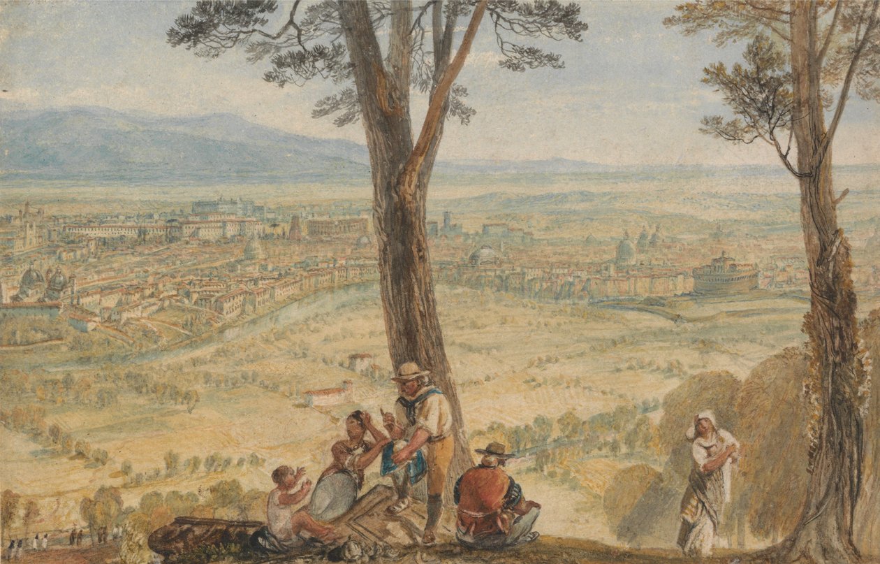Rzym widziany z Monte Mario autorstwa Joseph Mallord William Turner