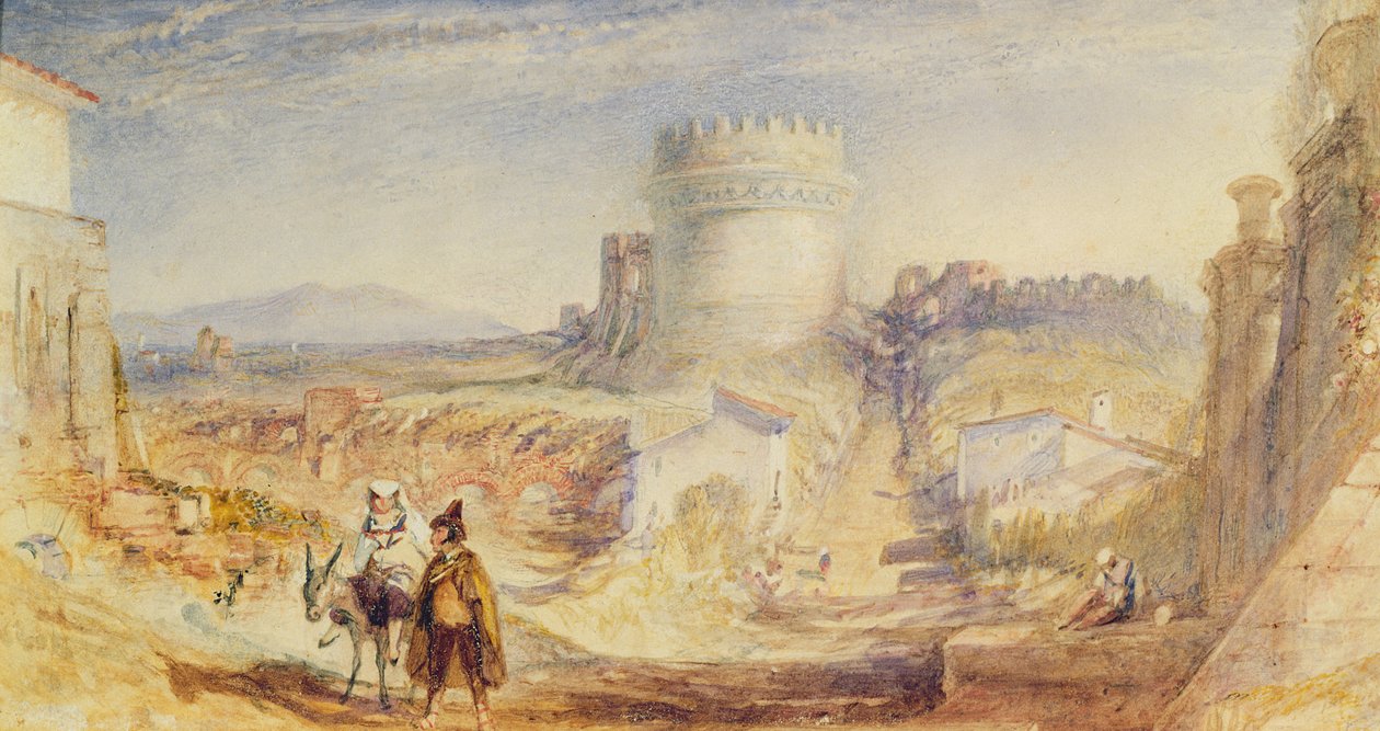 Rzym, grób Cecylii Metelli, ok. 1824 (akwarela na papierze) autorstwa Joseph Mallord William Turner