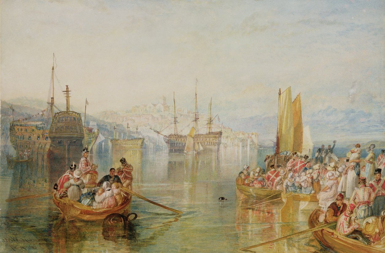 Saltash, Kornwalia, 1825 autorstwa Joseph Mallord William Turner
