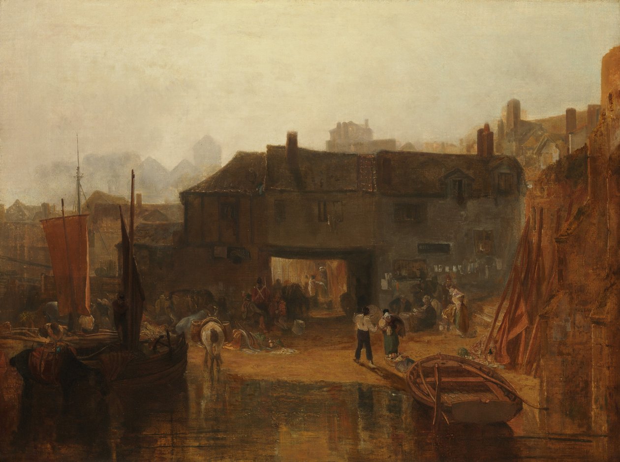 Saltash z promem wodnym, Kornwalia, 1811 autorstwa Joseph Mallord William Turner
