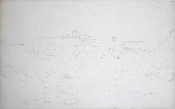 Zamek Scarborough, ok. 1801 (ołówek na papierze) autorstwa Joseph Mallord William Turner