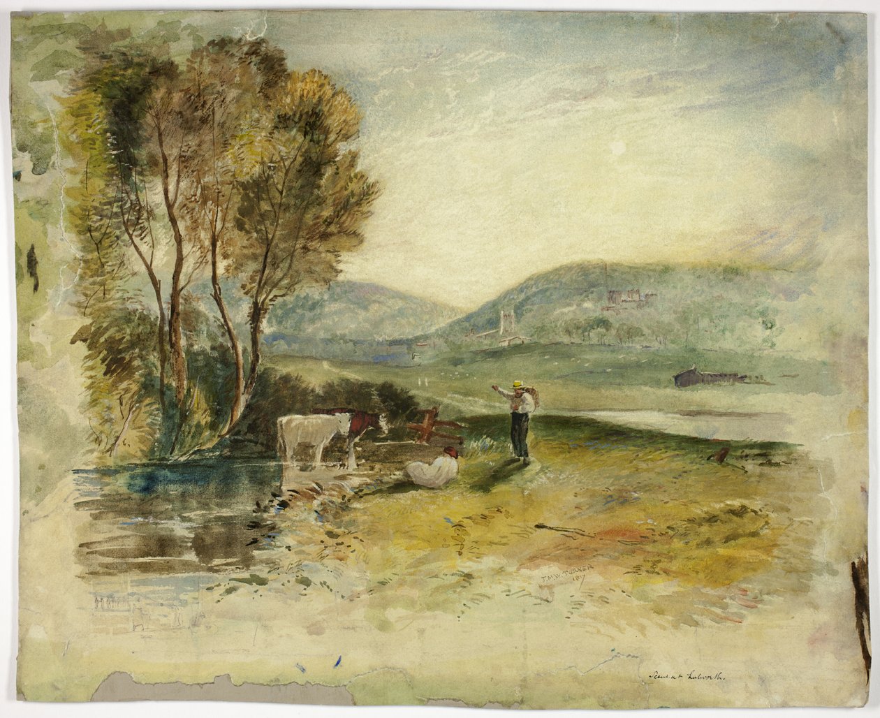 Scena w Lutworth autorstwa Joseph Mallord William Turner