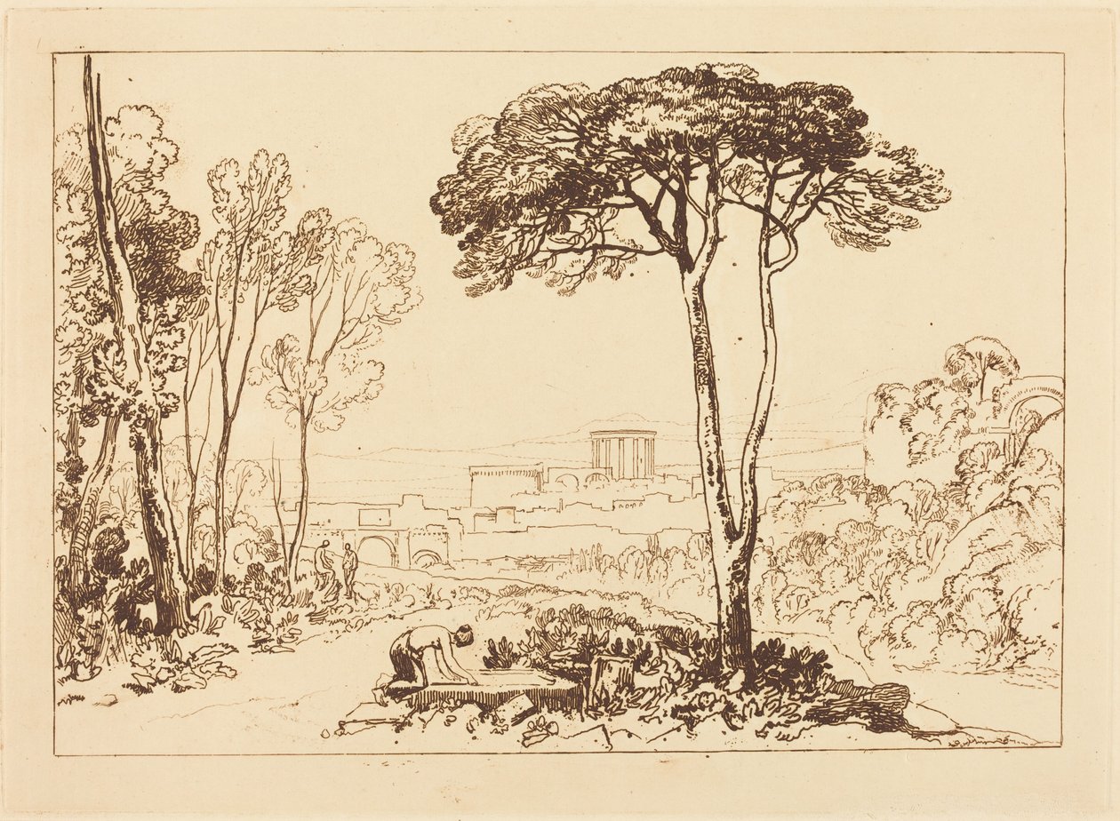 Scena w Kampanii Rzymskiej autorstwa Joseph Mallord William Turner